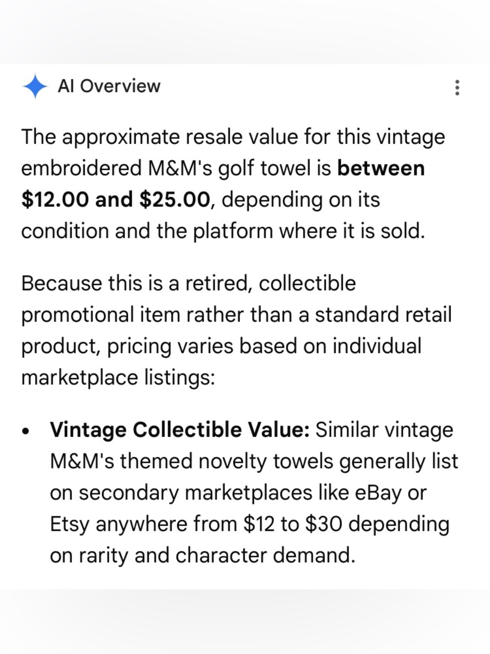 Golf Collectible M&M'S Navy Blue Golf Towel with Embroidered Characters - Picture 7 of 7